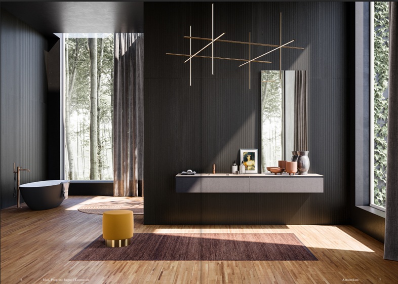 revêtement Le righe fineline dark L054